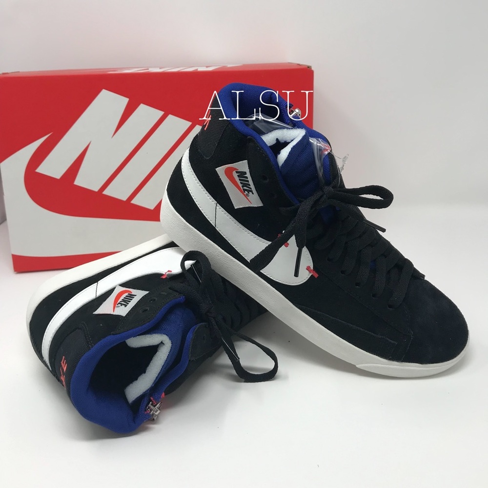 Nike Blazer Mid Rebel Black White Pink W AUTHENTIC - Picture 7 of 8